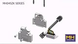 MH Connectors MHD45ZK 45° Die-Cast D-Sub hoods