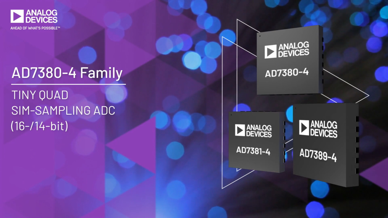 AD738X-4 Family: Tiny Quad Sim-Sampling ADC (16-/14-bit)