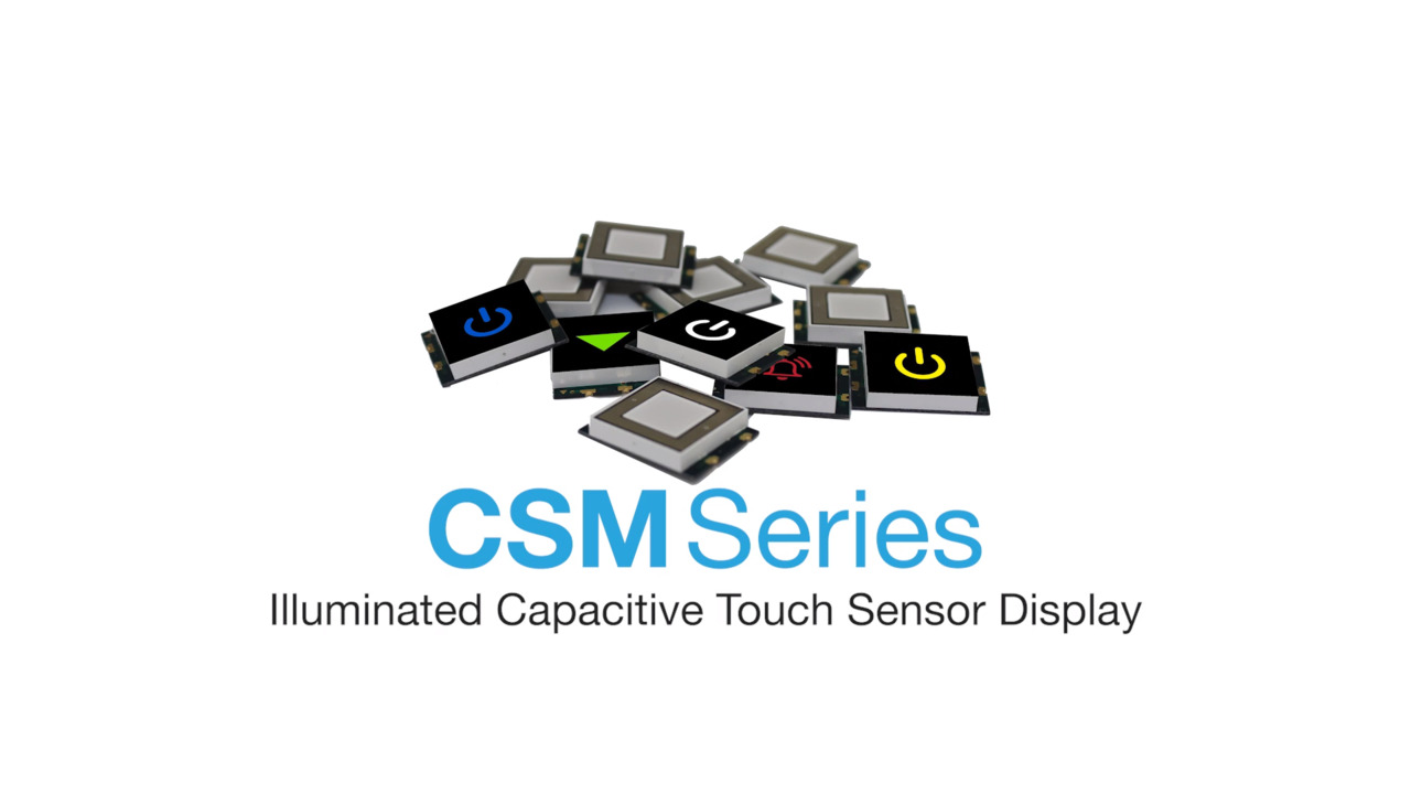 CSM Series - Illuminated Surface Mount Capacitive Touch Sensor Display
