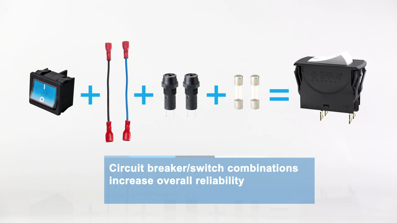 3120 Circuit breakers/switch combination: Fewer components, more functionality
