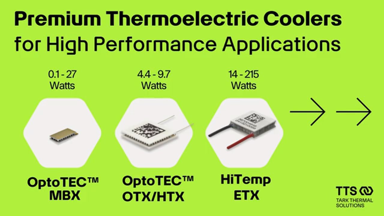 Premium Thermoelectric Coolers for High Performance Applications