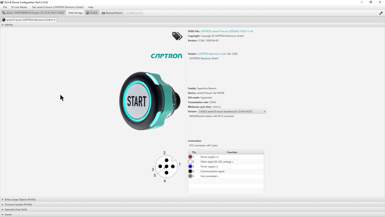 CAPTRON series10 Capacitive Quick Start Guide