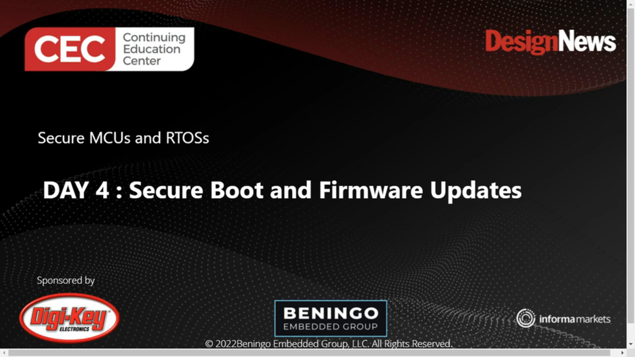 Secure MCUs and RTOSs – Day 4