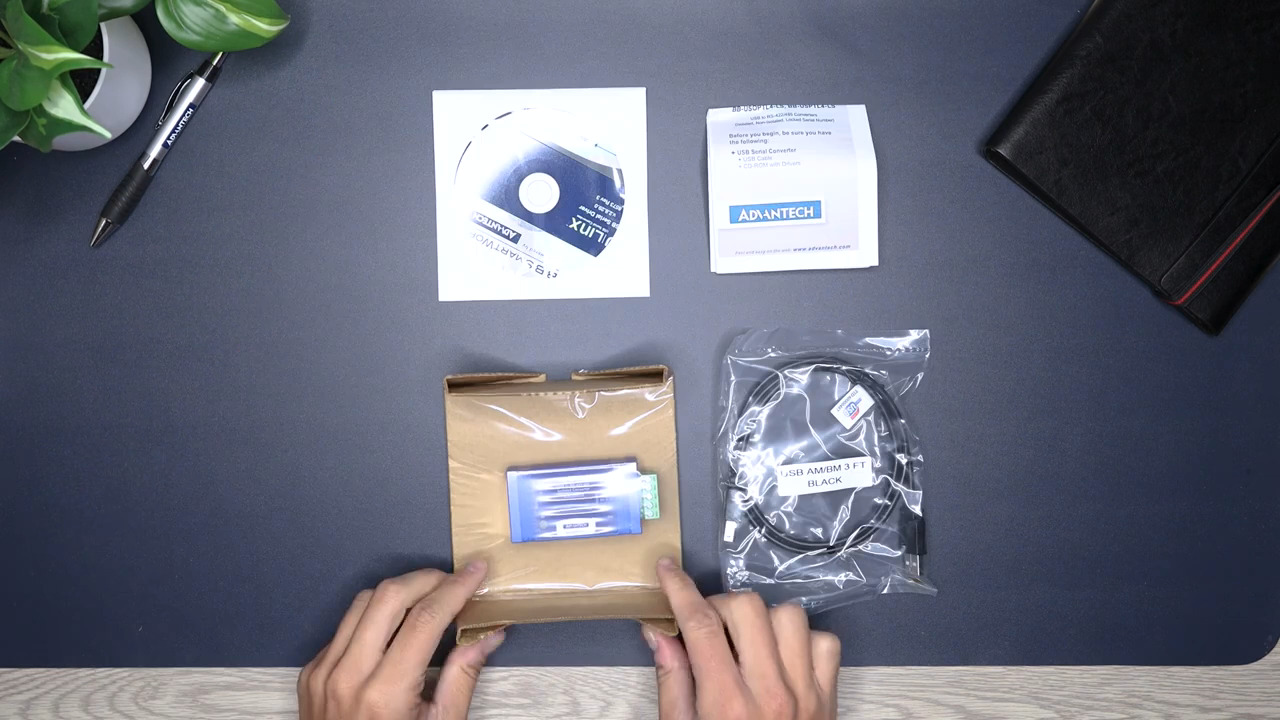Unboxing the BB-USOPTL4 USB to RS-232/422/485 Converter