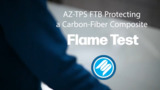Blueshift's AZ-FTB in Protecting a Carbon-Fiber Composite When Exposed to 1000ºC Flame