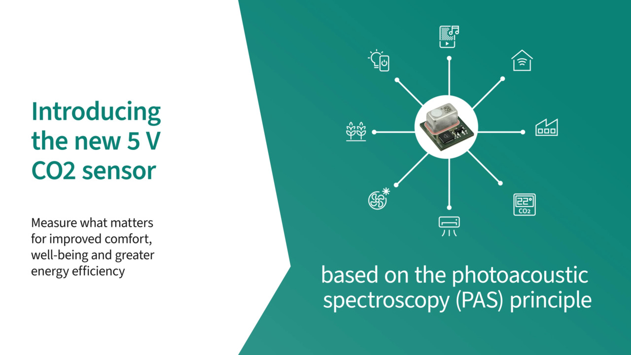 Measure what matters with Infineon’s XENSIV™ PAS CO2 5V Sensor