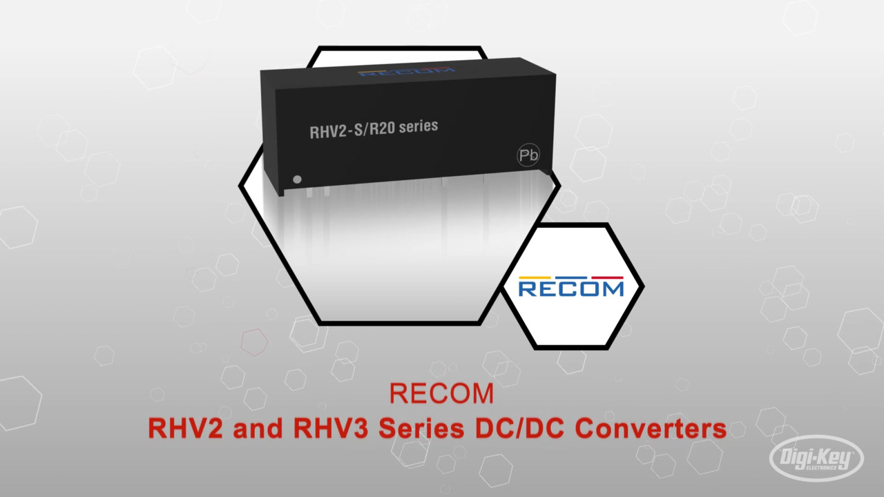 RHV2 and RHV3 Series DC/DC Converters | Datasheet Preview