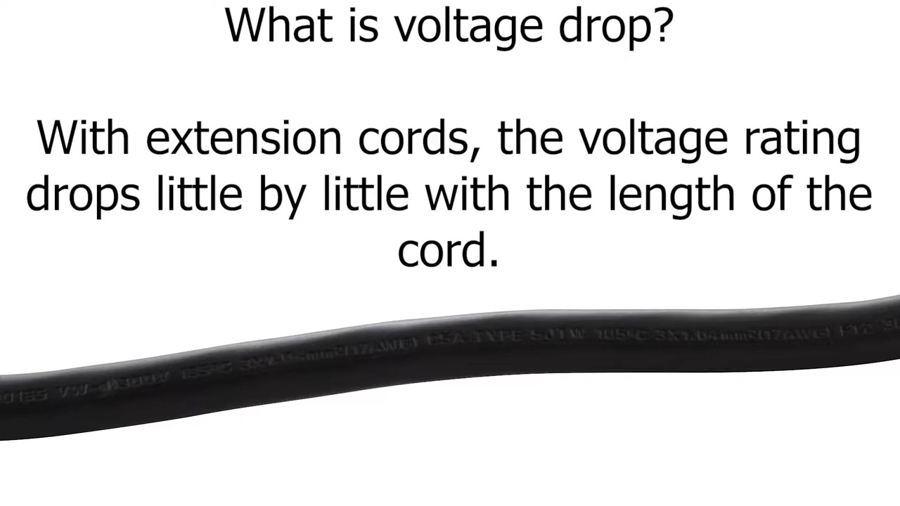 Understanding Voltage Drop in Extension Cords
