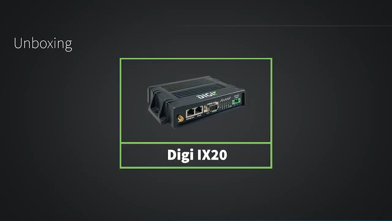 Digi IX20 Cellular Router Unboxing
