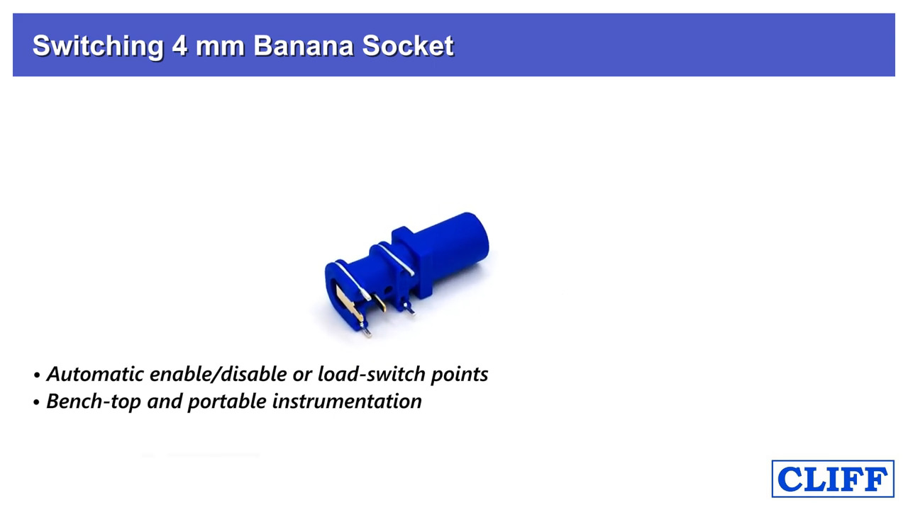 Switching 4mm Banana Socket from CLIFF Electronics