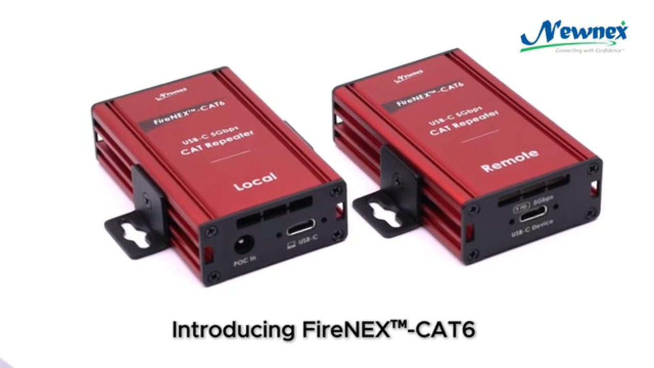 Newnex USB 3.2 5Gbps USB-C Extender over CAT Cable, FireNEX-CAT6