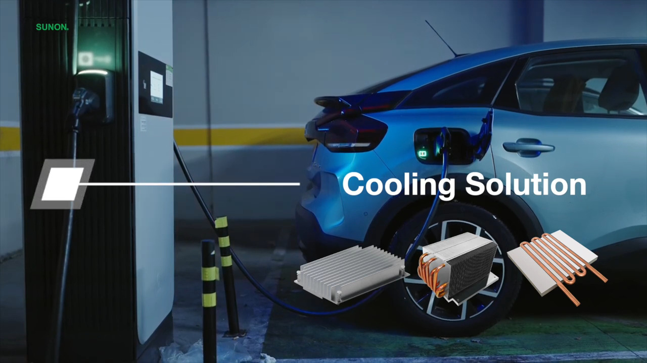 SUNON Cooling Solutions for EV Charging Stations