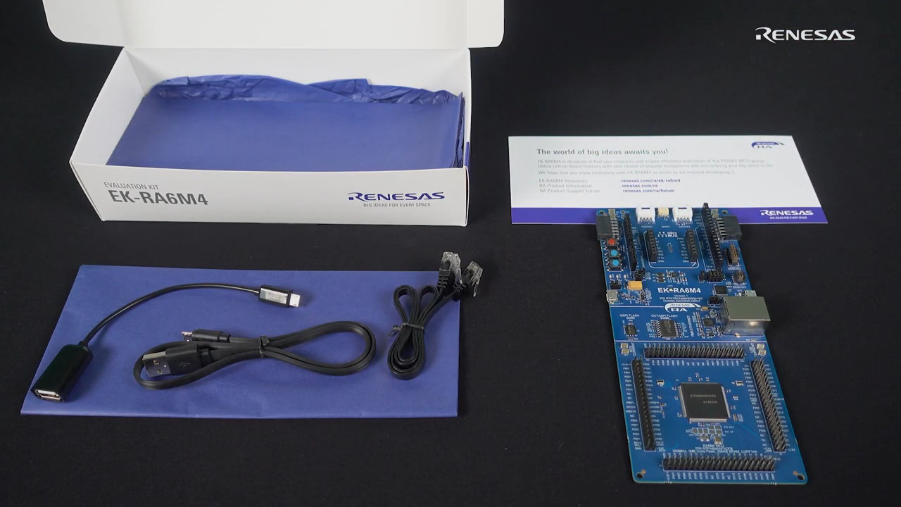 Getting Started with the Renesas EK-RA6M4 Evaluation Kit