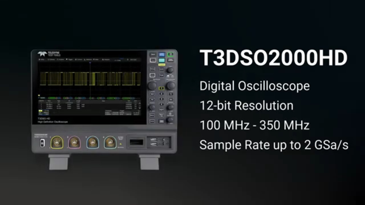 T3DSO2000HD Oscilloscope Overview