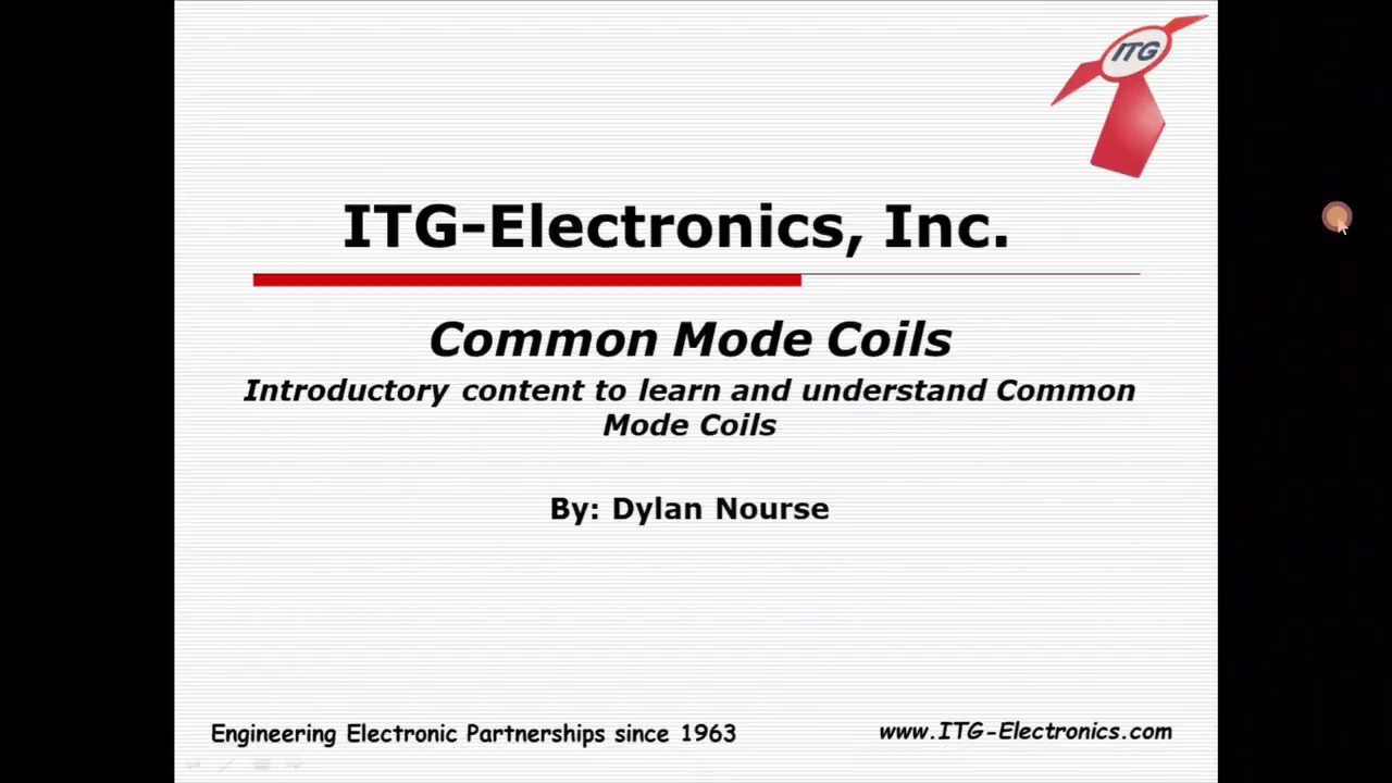 ITG Electronics, Inc. - Common Mode Coils