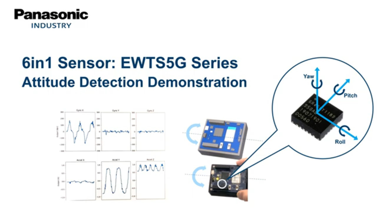 Panasonic 6in1 Sensor EWTS5G Series Attitude Detection Demonstration