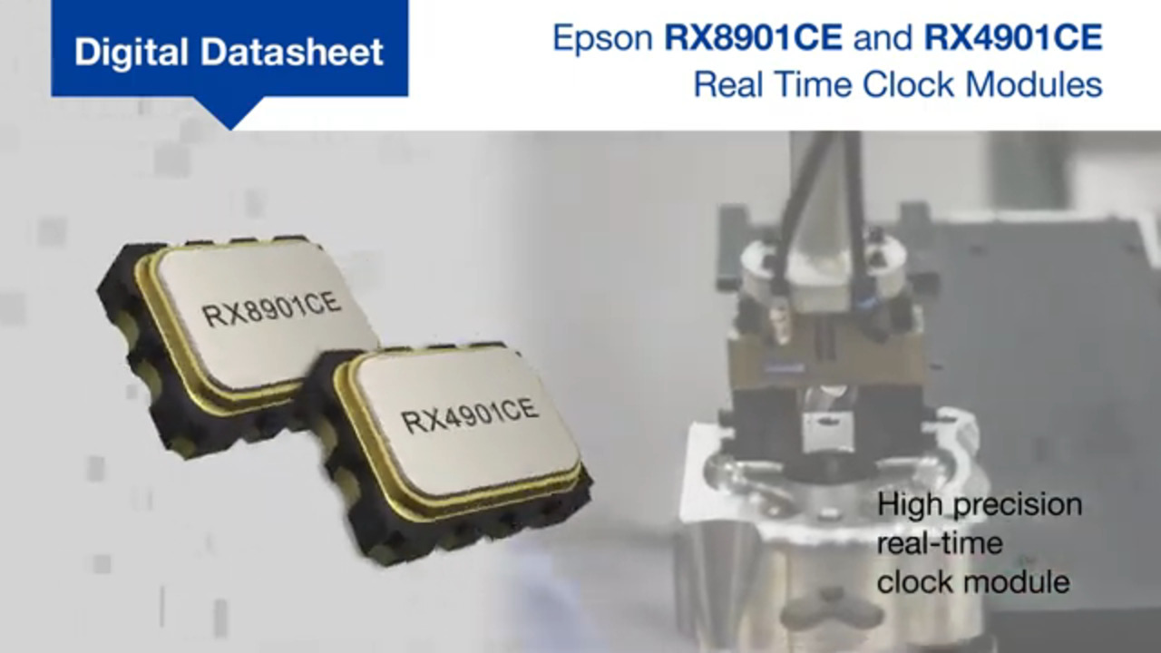 Epson RX8901CE and RX4901CE | High-Accuracy RTC Modules