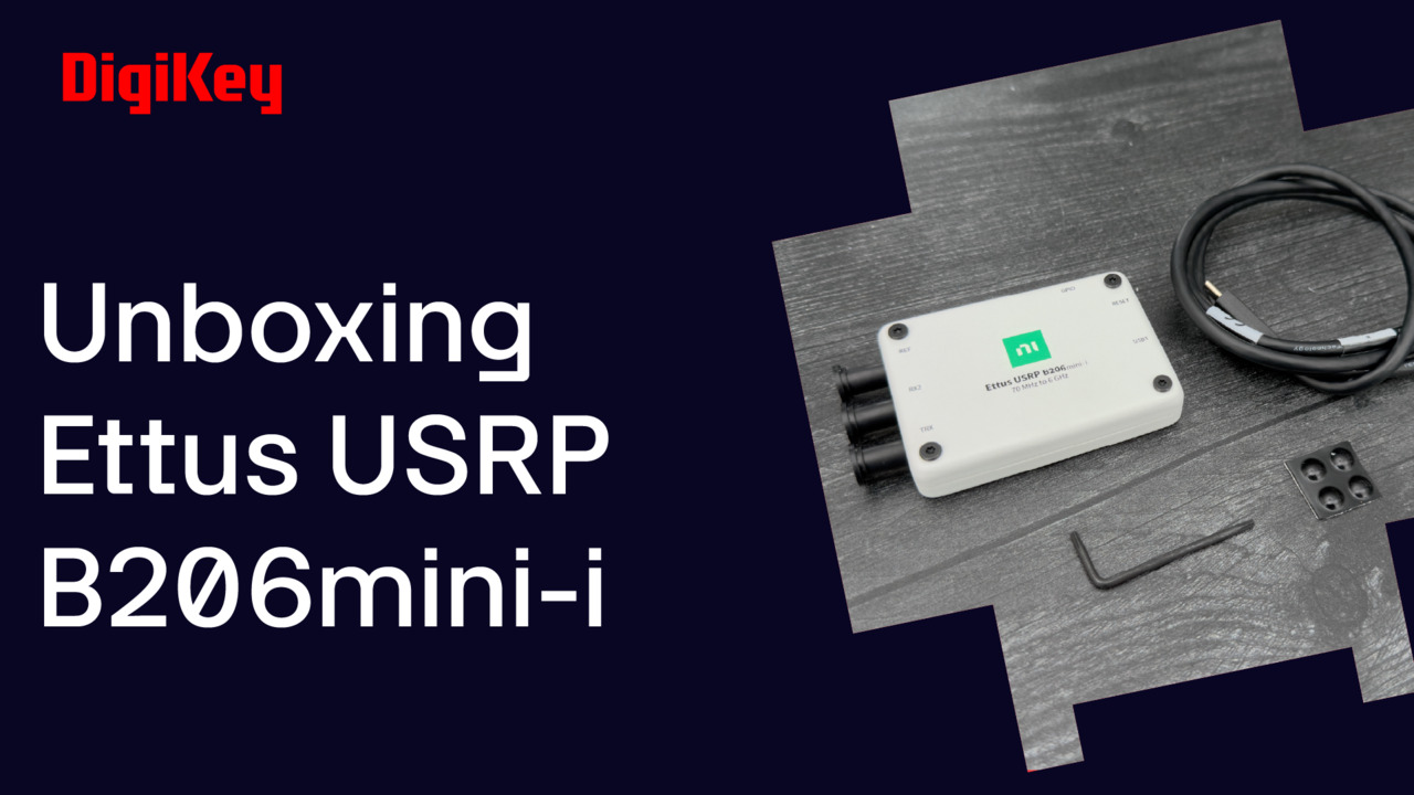 We take a look at the Ettus USRP B206mini-i from NI. The low-cost, credit card-sized 70 megahertz to 6 gigahertz software-defined radio is ideal for wireless communications research, signal intelligence, spectrum monitoring, and more.