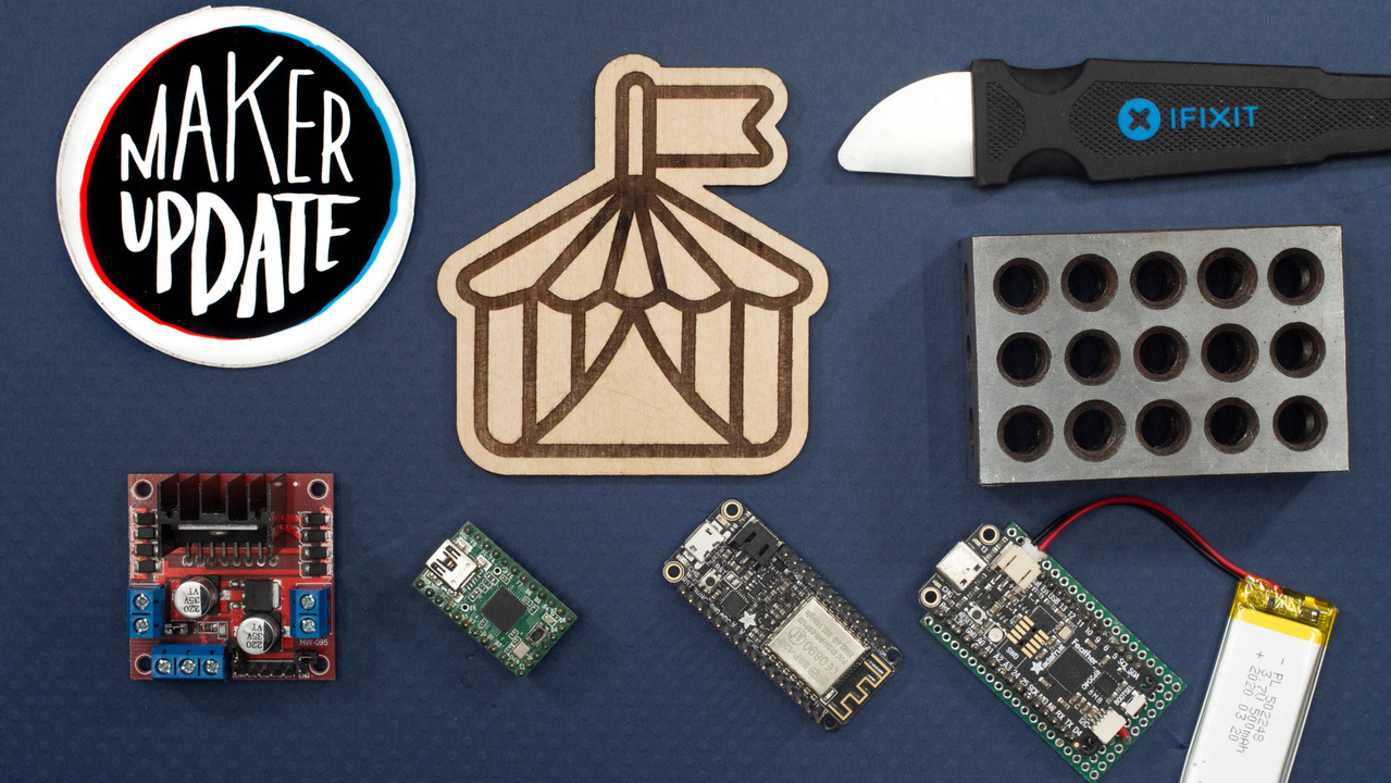 This week on Maker Update: a shady electric table, here’s looking at you, beat juggling, and a look into the infinite. 
