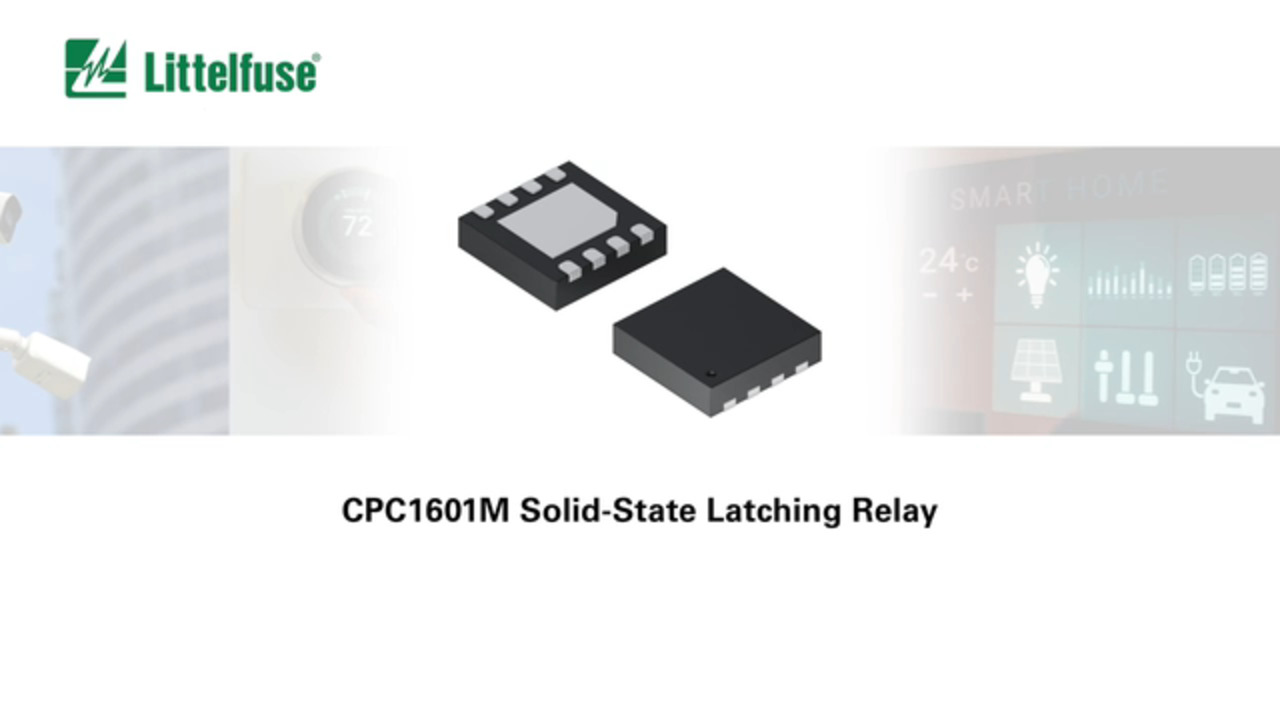 CPC1601M Load-Powered Latching Relay Simplifies Smart HVAC and Building Control Designs