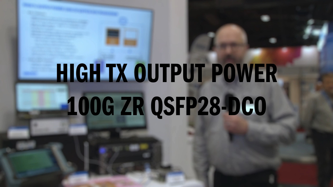 High Tx Output Power 100G ZR QSFP28-DCO Transceiver