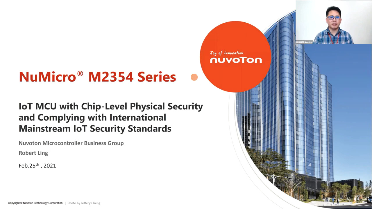 The NuMicro M2354 Enables MCU Chip-Level Security with IoT Security Standards Compliant