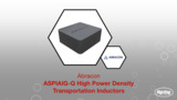 Abracon High Power Density Transportation Inductors | Datasheet Preview Abracon High Power Density Transportation Inductors | Datasheet Preview