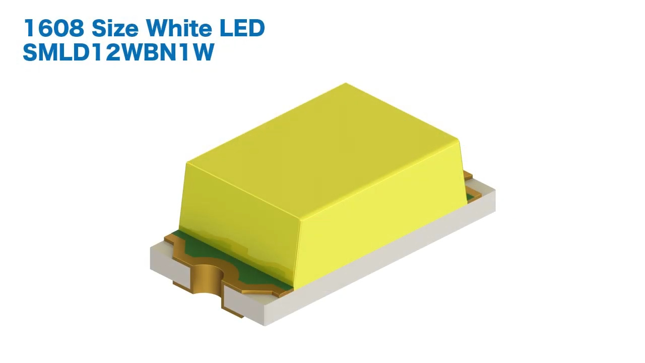 ROHM's New High-Reliability 1608-Size White Chip LED