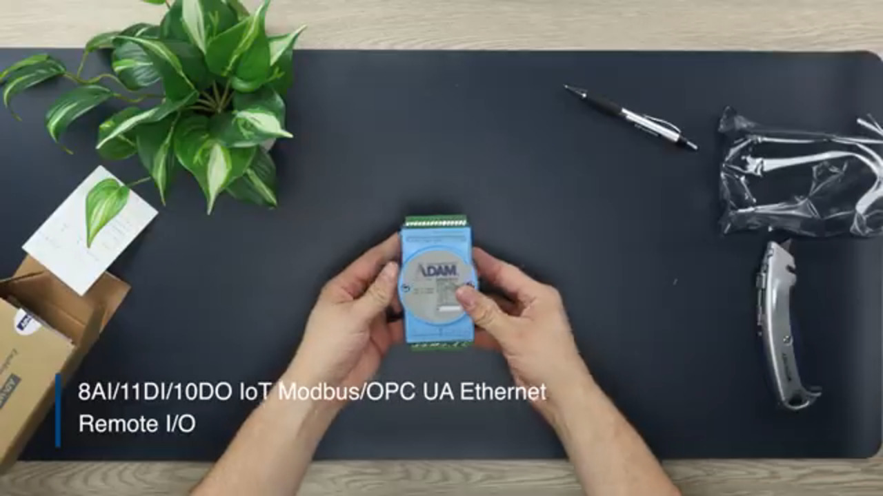 Unboxing the ADAM-6317 IoT Modbus/OPC UA Remote I/O