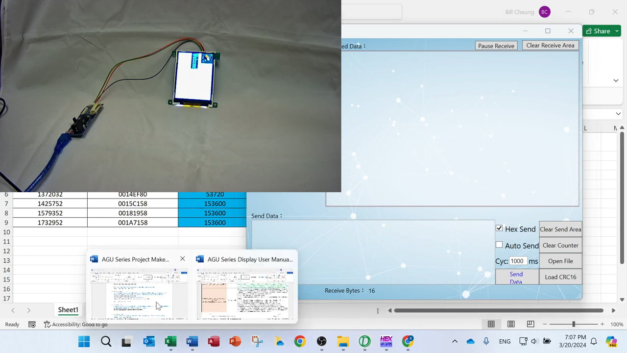 Orient Display's AGU series are UART interface Intelligent TFT. In this video, we explained how to address to fonts and images, how to convert text to HEX code, and how to send command to display.