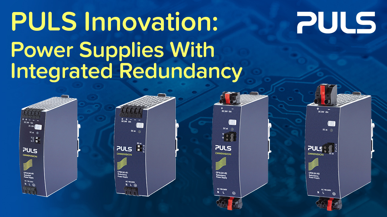 PULS Americas Integrated Redundancy Power Supplies Product Overview