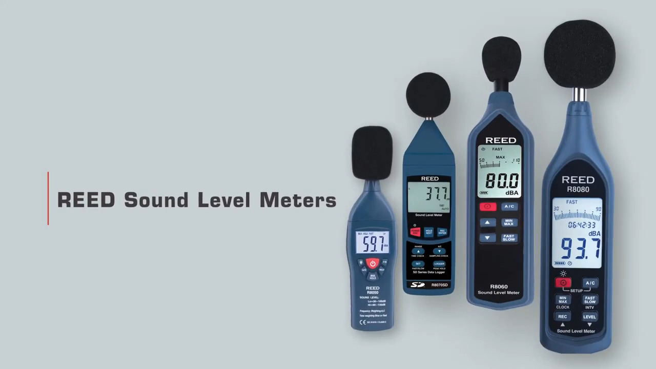 Comparing the REED line of Sound Level Meters: Which one is best for you?