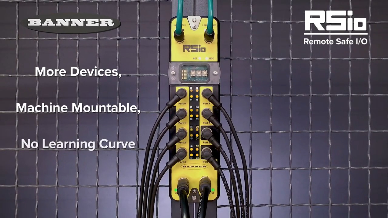 Banner's RSio Remote Safety I/O Block