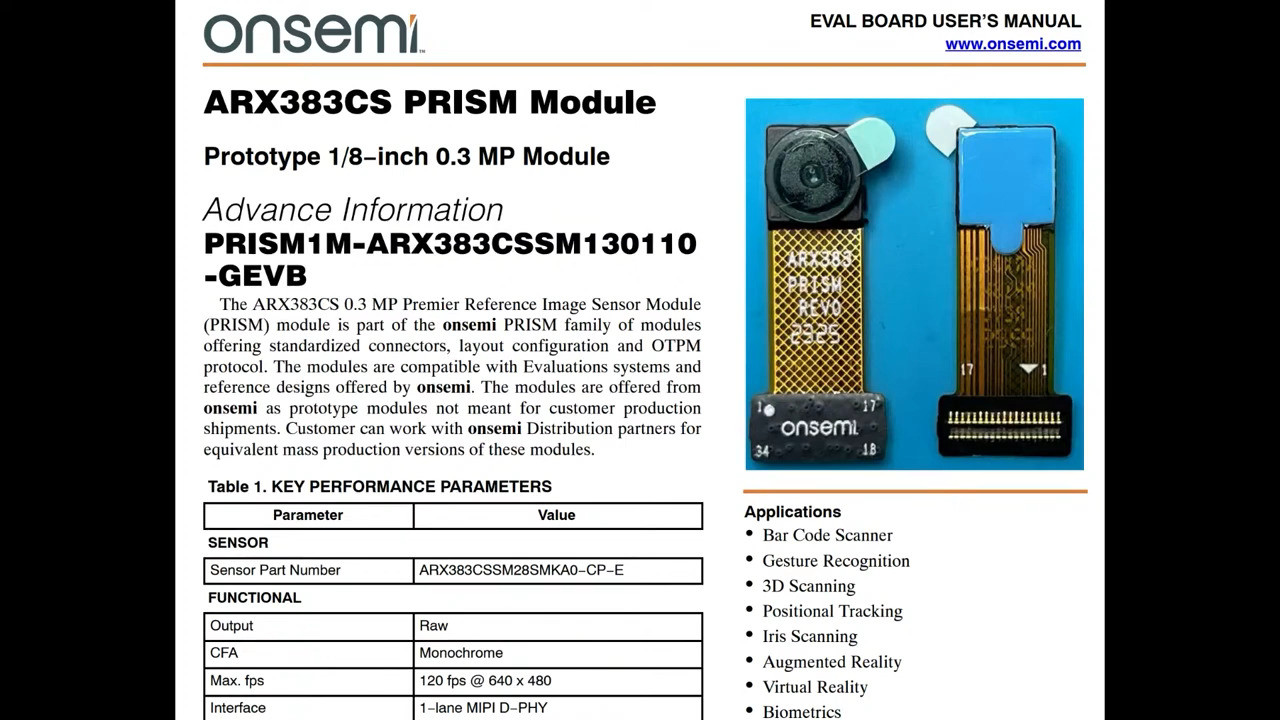 EYE ON NPI - onsemi ARX383CS CMOS Digital Image Sensor