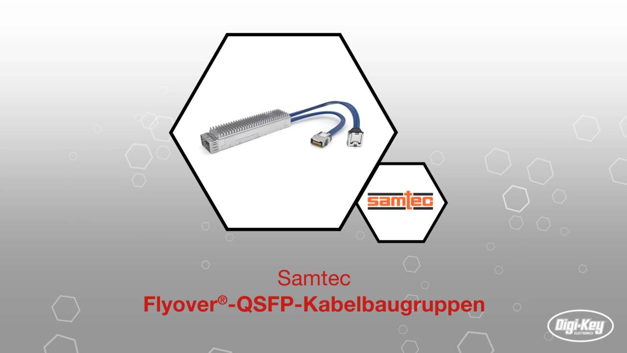 Samtec Flyover®-QSFP-Kabelkonfektionen | Datasheet Preview