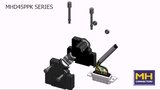 MH Connectors MHD45PPK 45° Plastic D-Sub hoods
