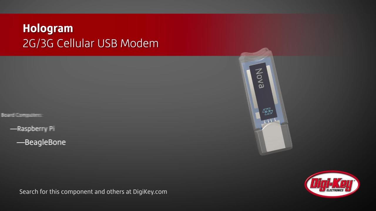 Hologram 2G/3G Cellular USB Modem | DigiKey Daily
