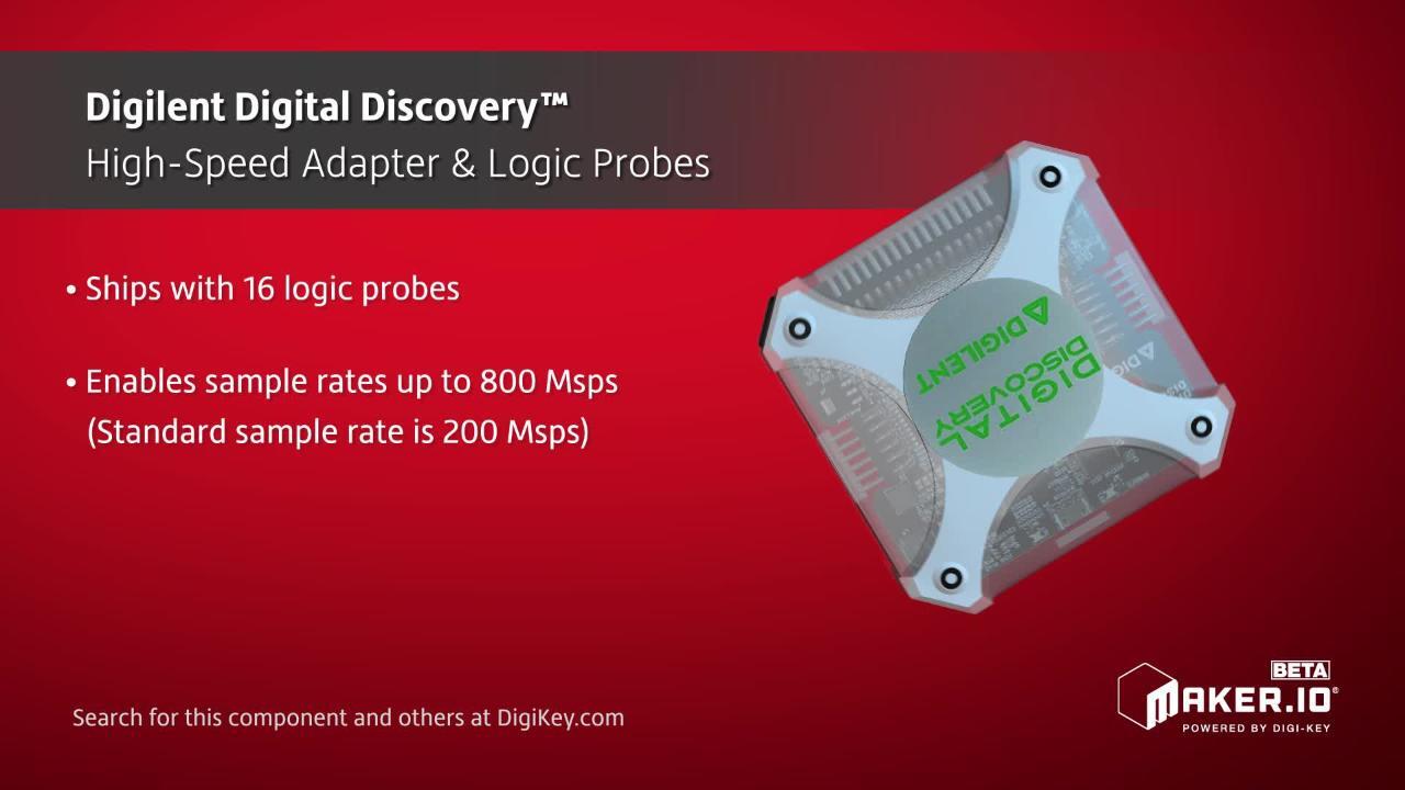 Digilent Digital Discovery High-Speed Adapters and Logic Probes | Maker Minute