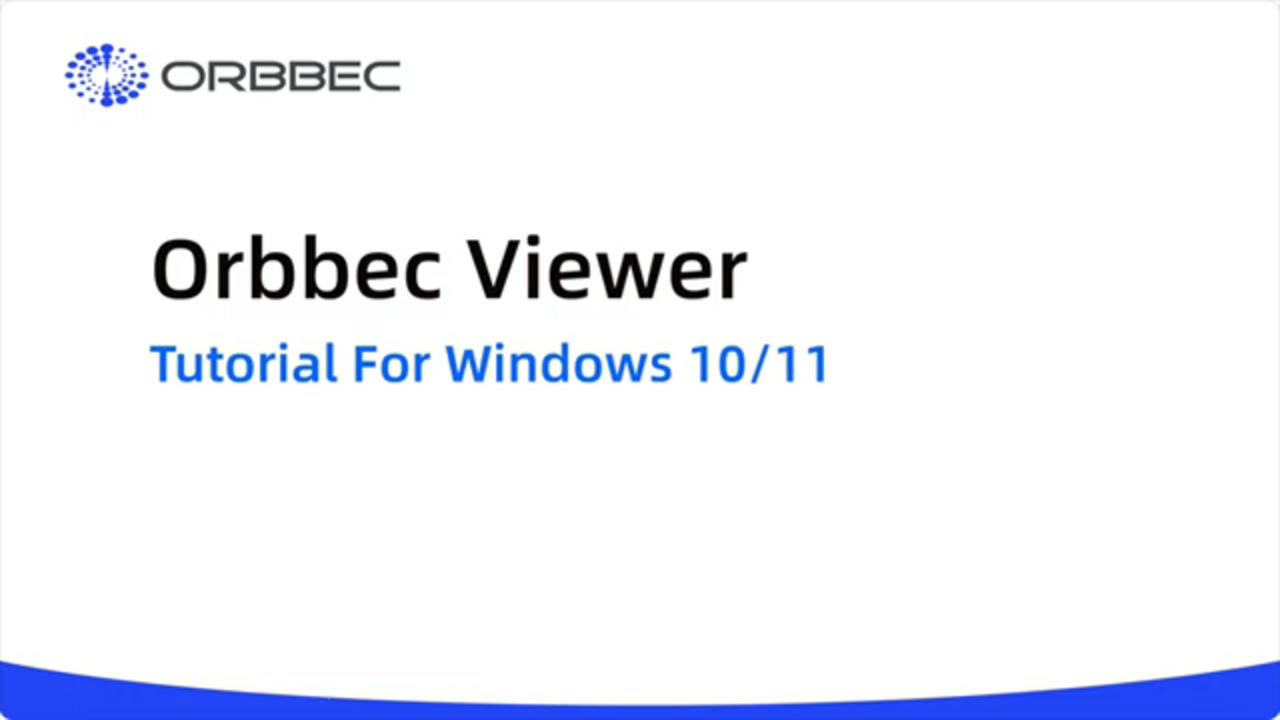 Orbbec Viewer Tutorial for Windows