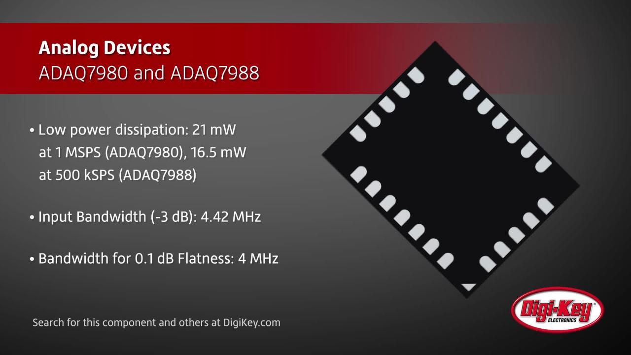 Analog Devices ADAQ7980 and ADAQ7988 | DigiKey Daily