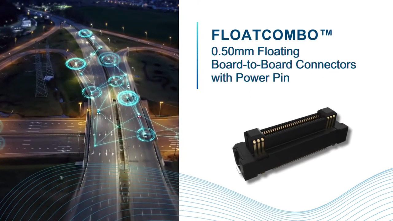 FloatCombo™ 0.50 mm Floating Board-to-Board Connectors with Power Pin