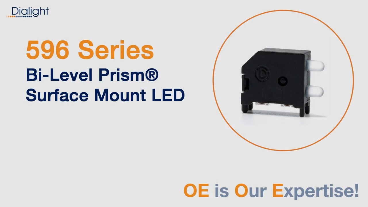 Dialight 596 Mini Prism® Bi-Level Surface Mount LED