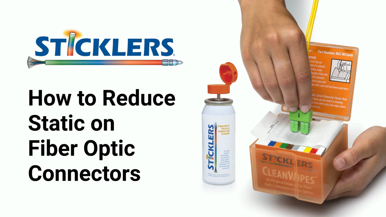 How to Reduce Static on Fiber Optic Connectors