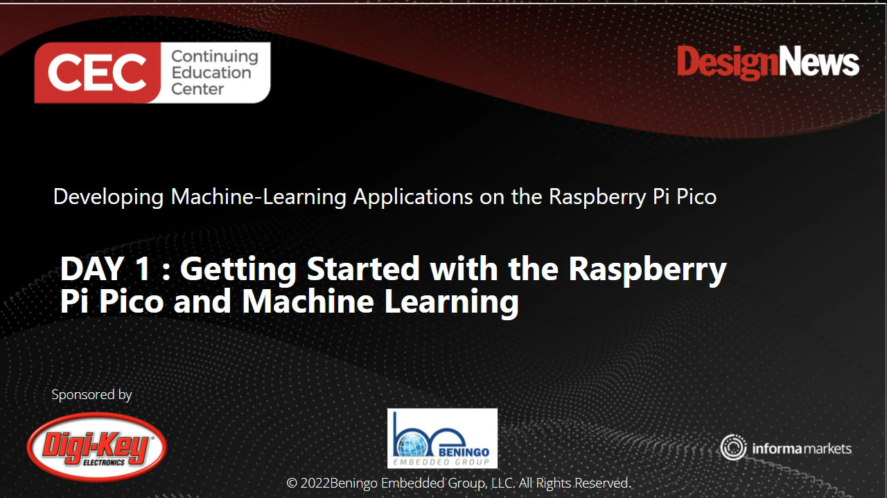 Developing Machine Learning Applications on the Raspberry Pi Nano – Day 1