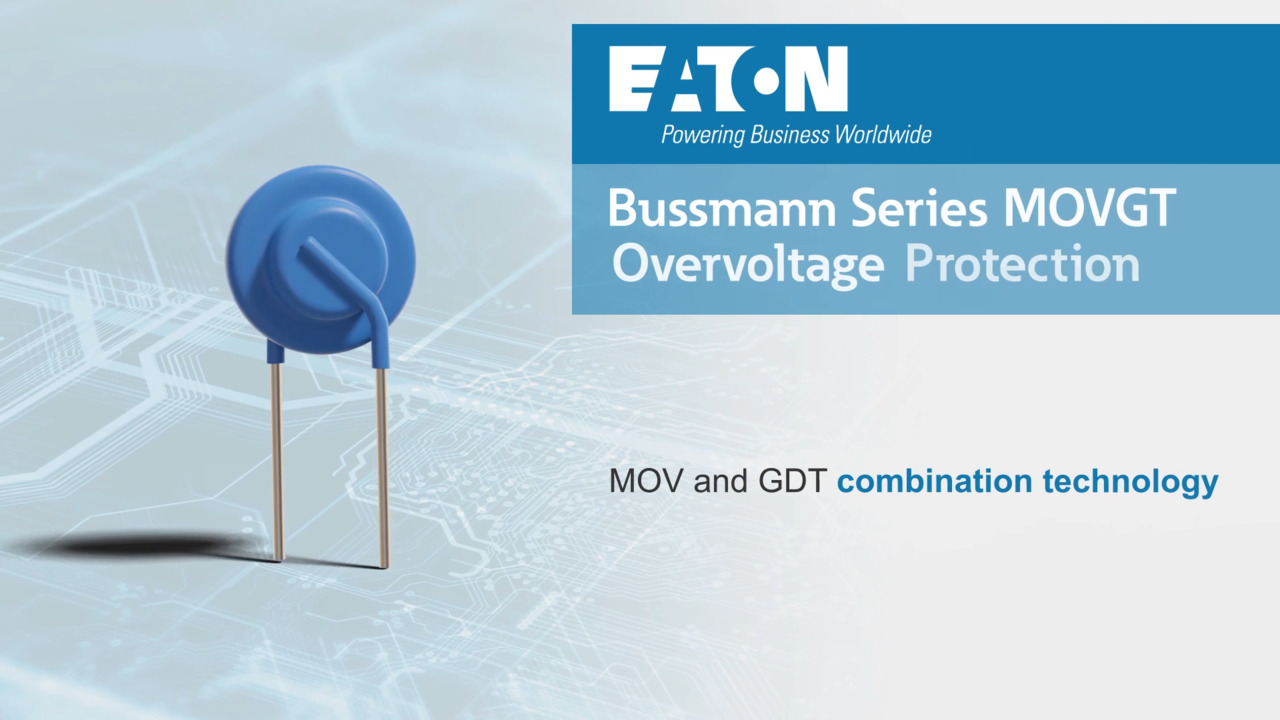Eaton MOVGT Hybrid MOV and GDT Overvoltage Protection Device