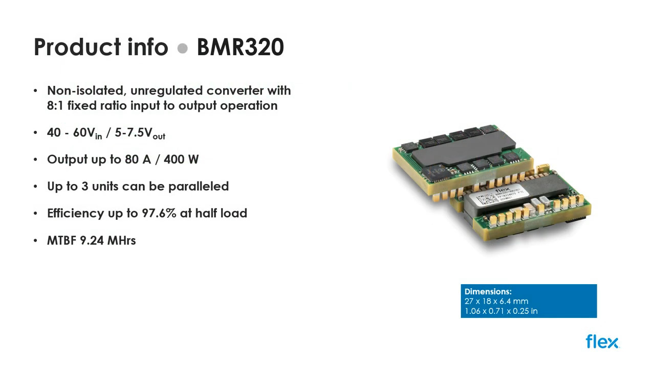 New Product Introduction: BMR320