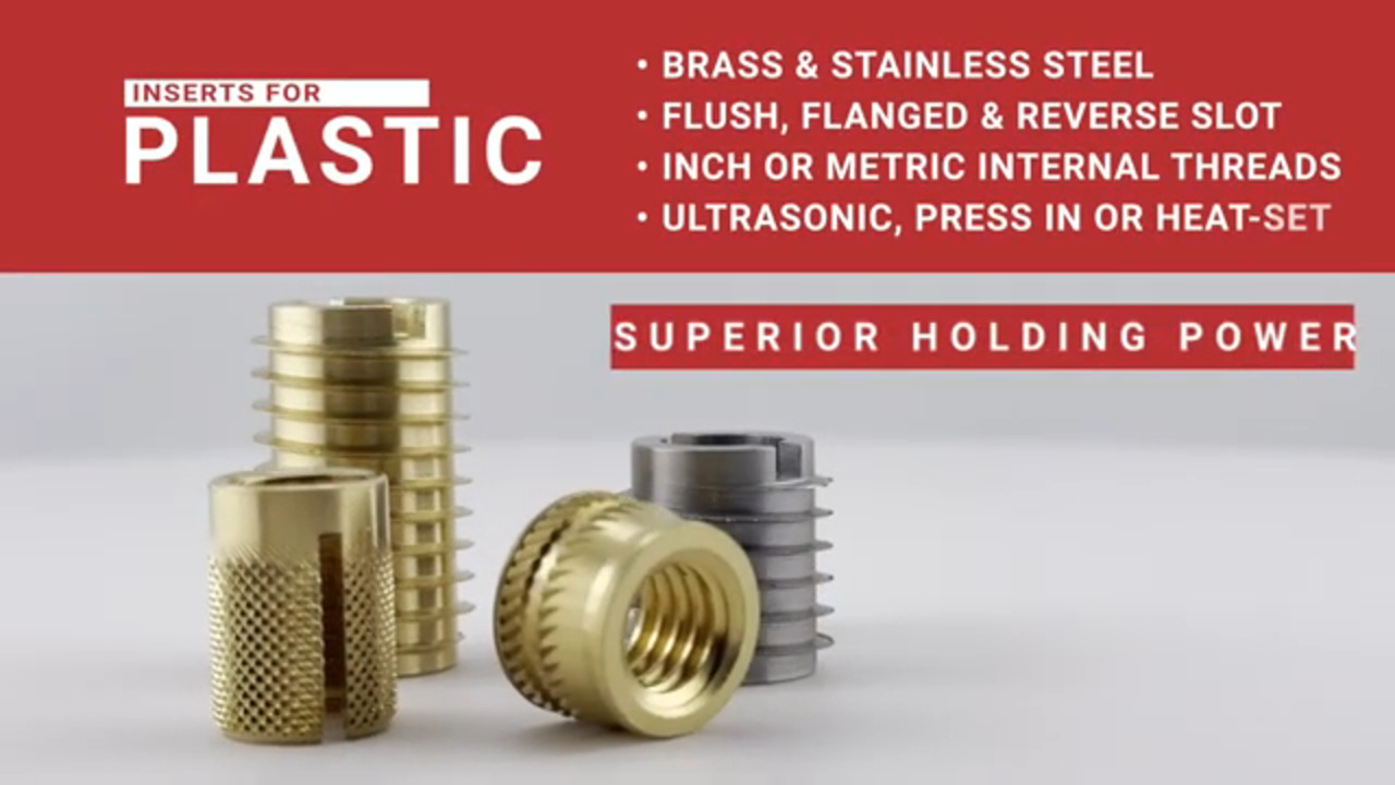 How to Use E-Z Lok Threaded Inserts for Plastics (Press-In, Heat-Stake, Self-Tapping)