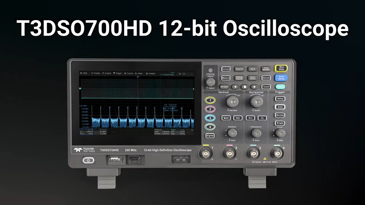 T3DSO700HD Oscilloscope Overview