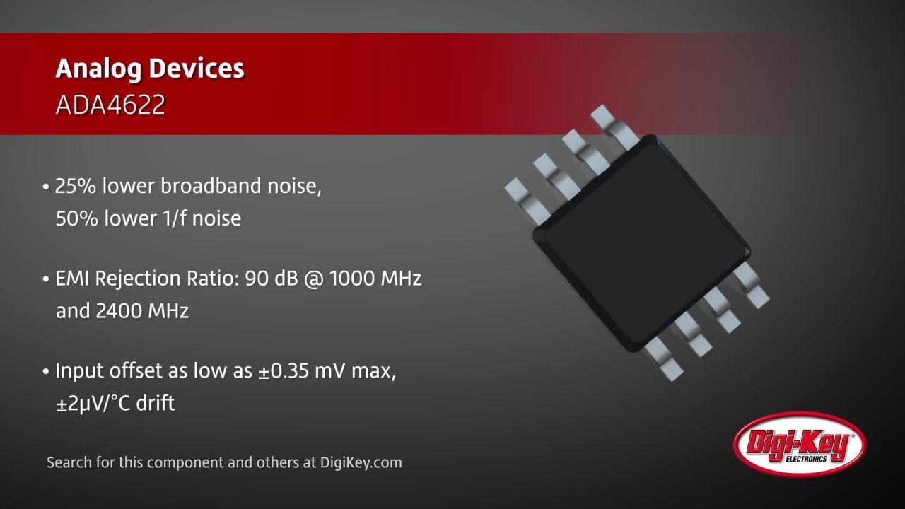 Analog Devices ADA4622 Amplifiers | DigiKey Daily