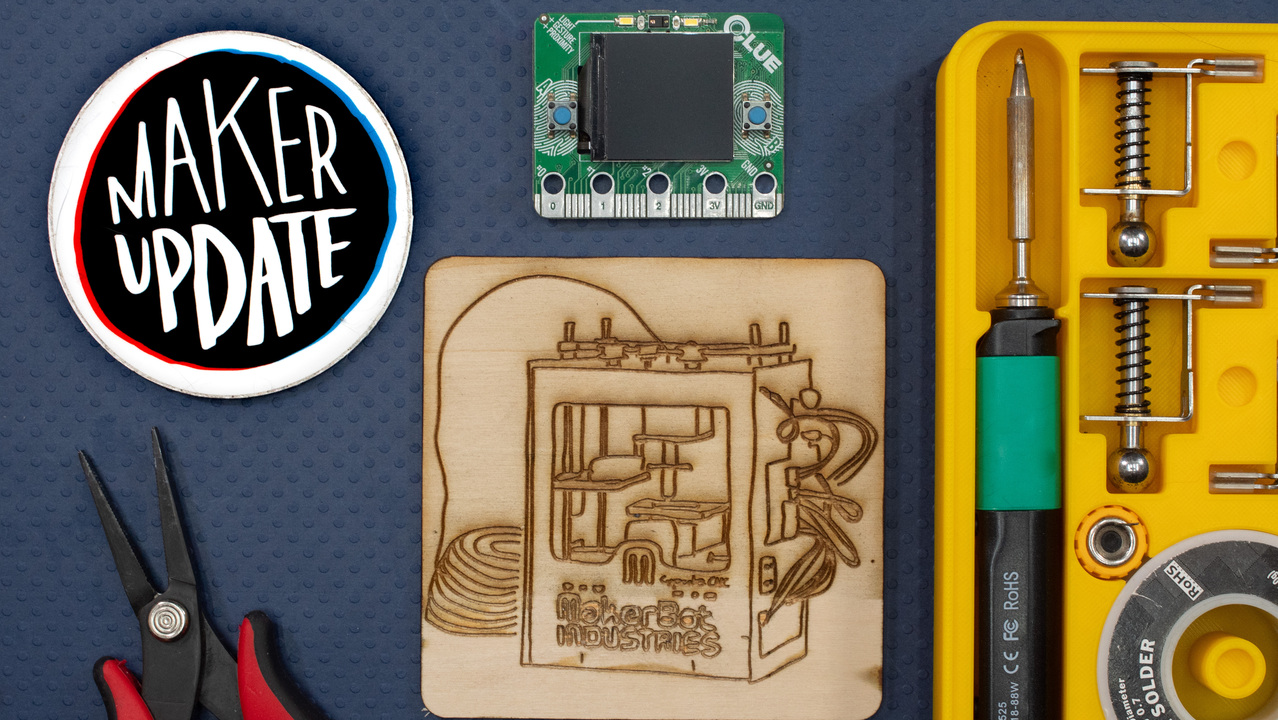 This week on Maker Update: antique GPS, a burly chandelier, a neural-networked cyber pet, and a shaky little pocket plotter.